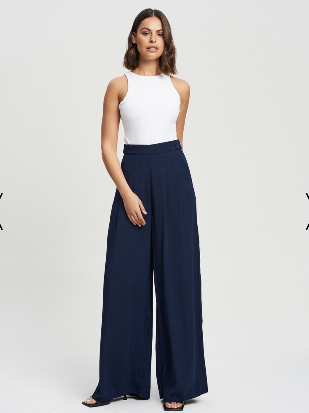 Willa PRINCE WIDE LEG - Trousers - navy blue